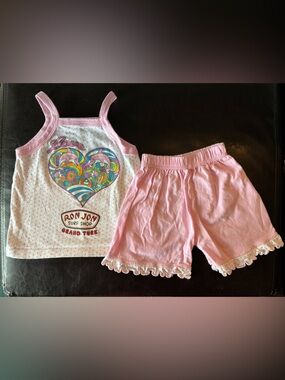 Ron Jon Pink Heart Tank & Shorts Set